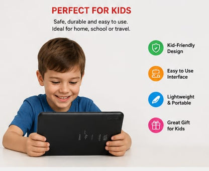 Kids Tablet 7" HD – Front Camera, Built-in Flash, Memory Card Slot & Headphone Jack