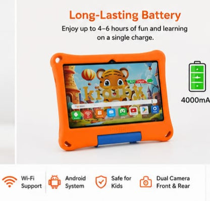 Kids Tab 7" IPS Kids Tablet – Quad-Core, 2GB RAM, 16GB ROM, Dual Camera & Parental Control