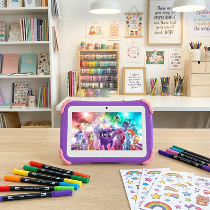 Cheaper Hot-Sell 7 Inch Android 10 MTK Quad Core Tablet 2GB+16GB 4000mAh Battery IPS Screen Kids Learning Apps